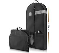 Bruce.® Borsa Porta Abiti da Viaggio, 12 cm di Profondità, 120 x 60 cm, Custodia Abiti con Cerniera Antitarme, Copriabiti da Armadio Antipolvere 120 GSM, Porta Abito da Viaggio Uomo e Donna