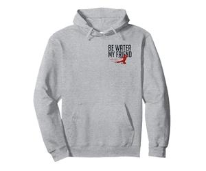 Bruce Lee Be Water My Friend Small Pocket Logo Felpa con Cappuccio