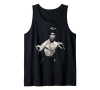 Bruce Lee Black And White Action Pose Portrait Martial Arts Canotta