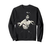 Bruce Lee Black And White Action Pose Portrait Martial Arts Felpa