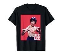 Bruce Lee Claw Marks Fighting Pose Poster Maglietta