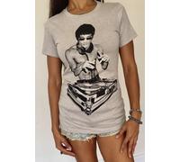Bruce Lee Dj Donna Grigio T Camicia L, XL, XXL Gungfu Mma Avengers