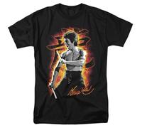 Bruce Lee Dragon Fire - Maglietta unisex per adulti, Drago Fuoco, XX-Large