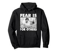Bruce Lee Fear Is For Others Distressed Shot Felpa con Cappuccio