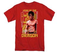 Bruce Lee Framed Year of The Dragon T-Shirt Unisex, Rosso, XXL