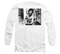 Bruce Lee Full of Fury Long Sleeve T Shirt, White, Bianco, XXL Unisex-Adulto