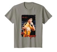 Bruce Lee Il Drago Gioco della Morte Retro Bambini Maglietta, Bambini, Ardesia, 10 Anni