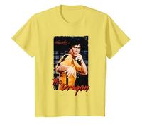 Bruce Lee Il Drago Gioco della Morte Retro Bambini Maglietta, Bambini, Limone, 6 Anni