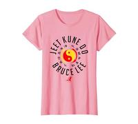 Bruce Lee Jeet Kune Do Chest Logo Maglietta, Donna, Rosa, S