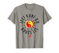 Bruce Lee Jeet Kune Do Chest Logo Maglietta, Uomo, Ardesia, S