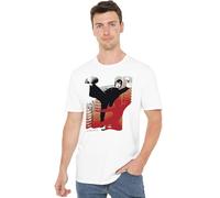 Bruce Lee Kick It T Shirt, White, Bianco, S Unisex-Adulto