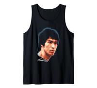 Bruce Lee Large Portrait with Signature Martial Arts Movie Canotta