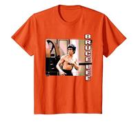 Bruce Lee Retro Enter The Dragon Foto Bambini Maglietta, Bambini, Arancio, 2 Anni