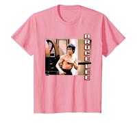 Bruce Lee Retro Enter The Dragon Foto Bambini Maglietta, Bambini, Rosa, 3 Anni