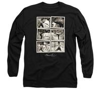 Bruce Lee Snap Shots Long Sleeve T Shirt, Black, Nero, XXL Unisex-Adulto