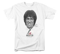 Bruce Lee T-Shirt Uomo Bianco Cotone 100% Maniche Corte S-3XL Girocollo