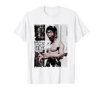 Bruce Lee To Understand Combat Quote Distressed Maglietta