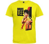 Bruce Lee - Uomo Blood T-Shirt Medium Giallo