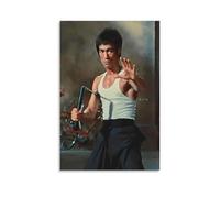 Bruce Lee's Classic Pose Jeet Kune Do Poster decorativo da parete, per soggiorno, camera da letto, decorazione da parete, decorazione moderna per camera familiare, 30 x 45 cm