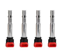 Bruce & Shark 4x Red Coil Packs Set 06E905115E per Audi R8 2.0TFSI/2.0TSI A3/GOLF 5/LEON