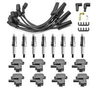 Bruce & Shark 8X lgnition Coil +Spark Plug +Wire D580 UF192 per Chevrolet Camaro LS1 LS6 98-02