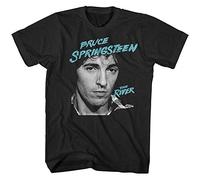 Bruce Springsteen Da Uomo River 2016 T-Shirt Maglietta da Uomo Nero