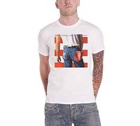Bruce Springsteen T Shirt Back in The USA Album Cover Logo Ufficiale Uomo Bianca Size S