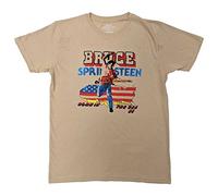 Rock Off officially licensed products Bruce Springsteen T Shirt Born in The USA 85 Nuovo Ufficiale Unisex Sand Size L