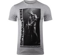 Bruce Springsteen Wintergarden Photo Uomo T-Shirt Grigio Sport XL 99% Cotone, 1% Viscosa Regular