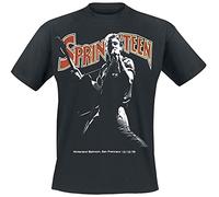 Bruce Springsteen Winterland Ballroom Singing Uomo T-Shirt Nero XL 100% Cotone Regular