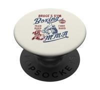 Bruce's Gym Boxing MMA Retro Design per il nome Bruce PopSockets PopGrip Adesivo