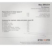 Bruch, Max - Trio Avec Piano Op.5 8 Pieces Op.8
