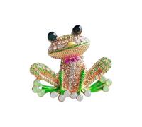Brucia A Forma Eleganti Con Scintillanti Decorazioni Decorazioni Per Spillo Animale Accessori Per Le Donne Vestiti Verde Crystal Animal Birse