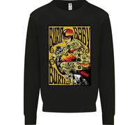 Brucia Bambina Brucia Felpa Jumper Da Biker Femminile Per Moto