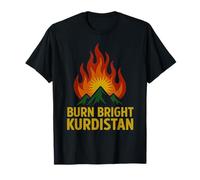 Brucia Bright Kurdistan Kurdish Pride Kurd Mountain Maglietta