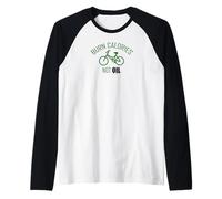 Brucia Calorie Non Olio Ciclismo Maglia con Maniche Raglan