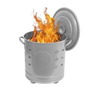 Brucia Carta - Buca del Fuoco in Metallo con Coperchio - Bidoni Rifiuti Esterni per Legna Scarti,Gestione Rifiuti Cortile Giardino Campeggio Esterno