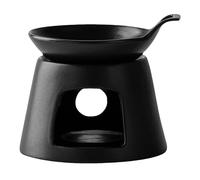 Brucia Essenze in Ceramica Nero, Design Staccabile per Camere e Uffici | Soluzione Aromatica Efficiente, Controllo Preciso della Temperatura, Stile Elegante Decorativo, Salvaspazio