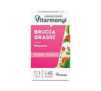 Brucia Grassi - Drenante - Integratore Alimentare a base di Tè Verde e Guaranà per il Controllo del Peso - Formula con Doppia Concentrazione - Confezione da 45 Capsule - Vitarmonyl