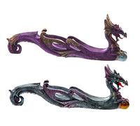 Brucia Incenso a Forma di Dragone - altezza 10,5 cm, larghezza 30,5 cm, profondità 5 cm