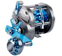 Brucia Shark Trolling Reel Saltwater Level Wind Reels, Drag mulinelli da Pesca da Barca Oceano Pesca per Mare Bass Grouper Salmone - SHA40