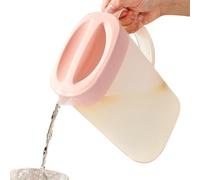Bruciale da tè ghiacciato 2500ml | Grande di acqua e limonata con coperchio e caffettiere per il succo, il latte, bevande estive per birra fredda