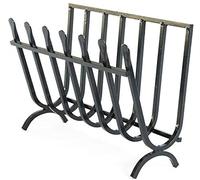 Brucialegna a culla in ferro battuto per camino