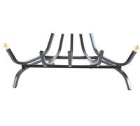 BRUCIALEGNA ANGOLARE cm. 47 in ferro quadro e ottone - accessori per camino