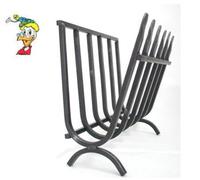 BRUCIALEGNA CULLA FERRO BATTUTO BRUCIA LEGNA PER CAMINETTO CAMINO FUOCO 50X20X36