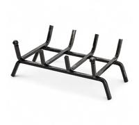 Brucialegna in ferro con sfera 4 barre per camino 40x30xH15 cm
