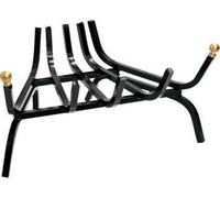 BRUCIALEGNA POGGIA/PORTALEGNA ANGOLARE 50CM PER CAMINO-FERRO BATTUTO+POMI OTTONE