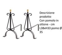 Brucialegna portalegna ALLARI in ferro per caminetto stufa