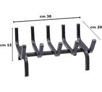 Brucialegna portalegna braciere in ferro per caminetto e barbecue