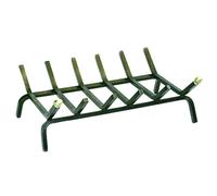 Brucialegna x camino ferro battuto + pomi ottone cm 30